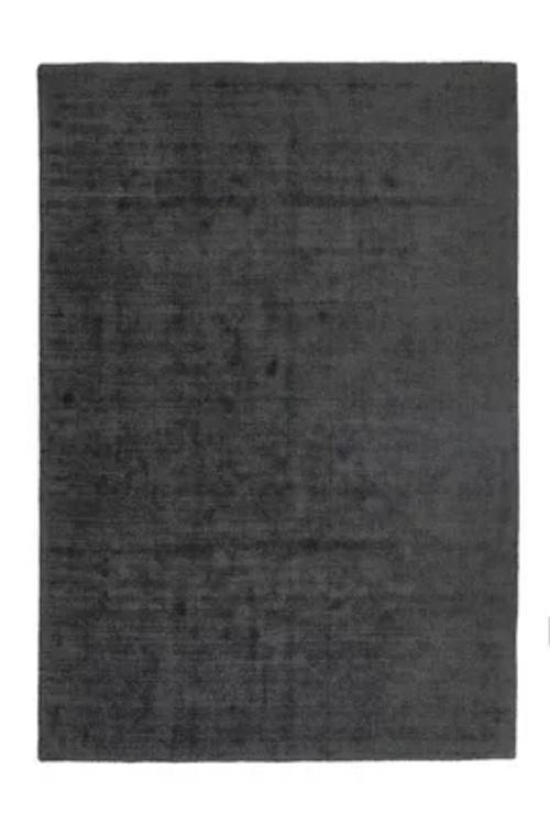 Dark Grey Modern Plain Rug,...