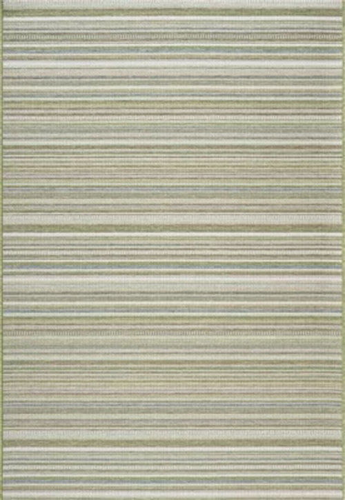 Green Striped Outdoor Rug,...