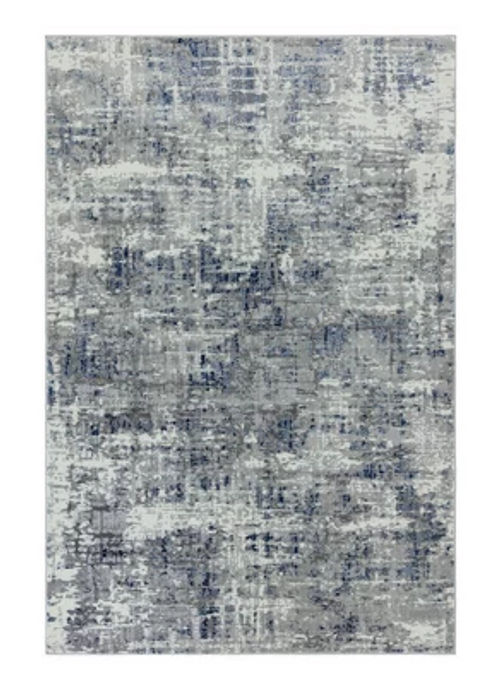 Modern Blue Rug, Abstract Rug...