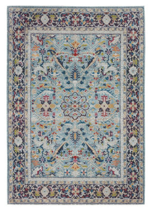 Teal/multicolor Persian Rug,...