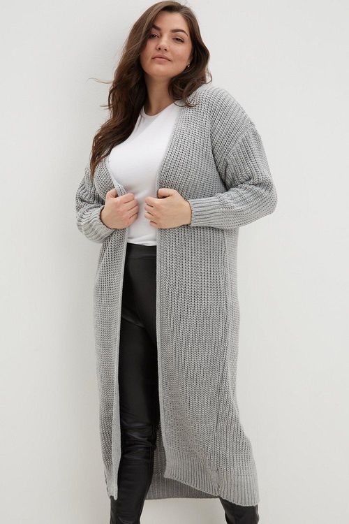 Womens Curve Chunky Knit Long...