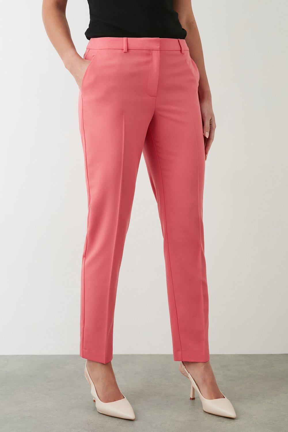 Ex-Store Ladies Linen Blend Slim Leg Ankle Grazer Trousers Stone 10R :  Amazon.co.uk: Fashion