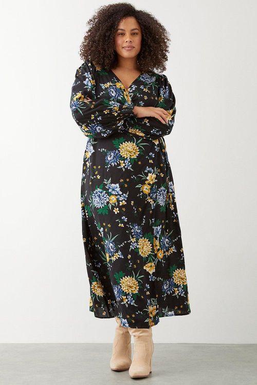 Womens Curve Blue Floral...