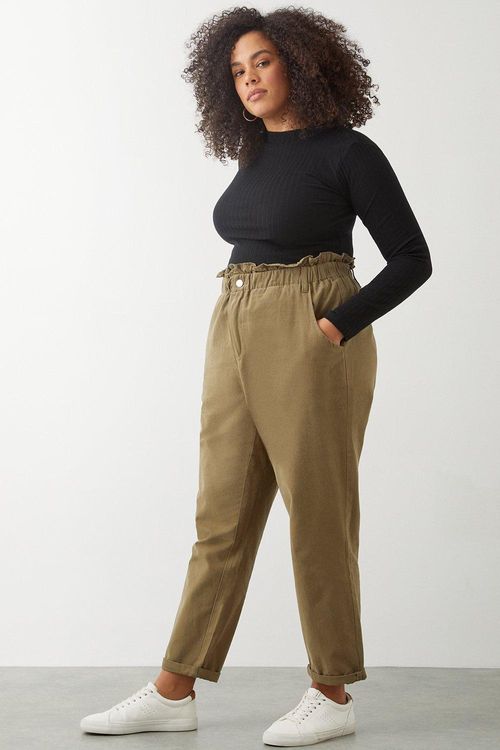 Womens Curve Khaki Chinos