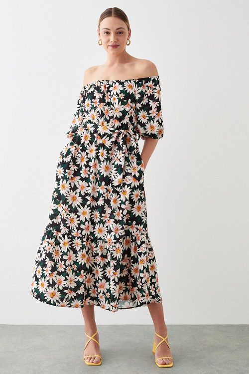 Womens Tall Daisy Print Frill...