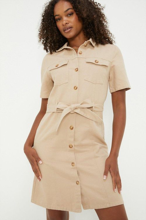 Womens Tall Cargo Twill Mini...