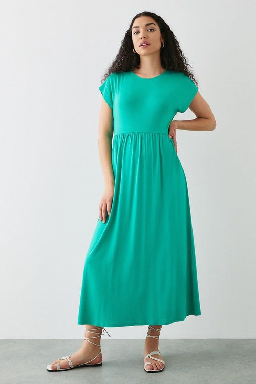 Womens Green T-shirt Midi...