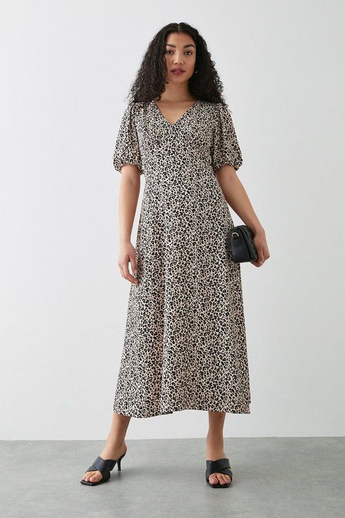 Womens Leopard Print Empire...