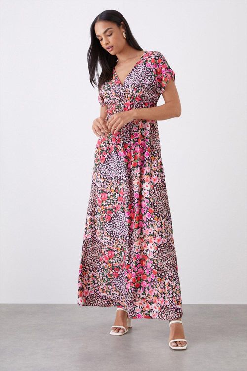 Womens Multi Floral Print V...