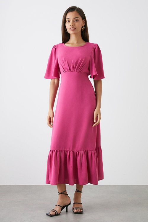 Womens Petite Pink Flutter...