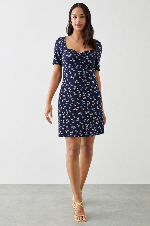 Womens Navy Ditsy Sweetheart...