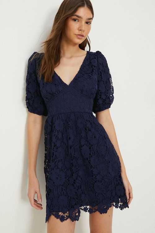 Womens Lace Mini Dress