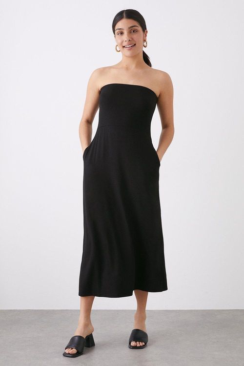 Womens Bandeau Midi Dress