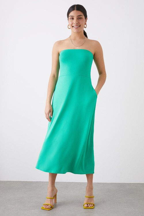 Womens Bandeau Midi Dress