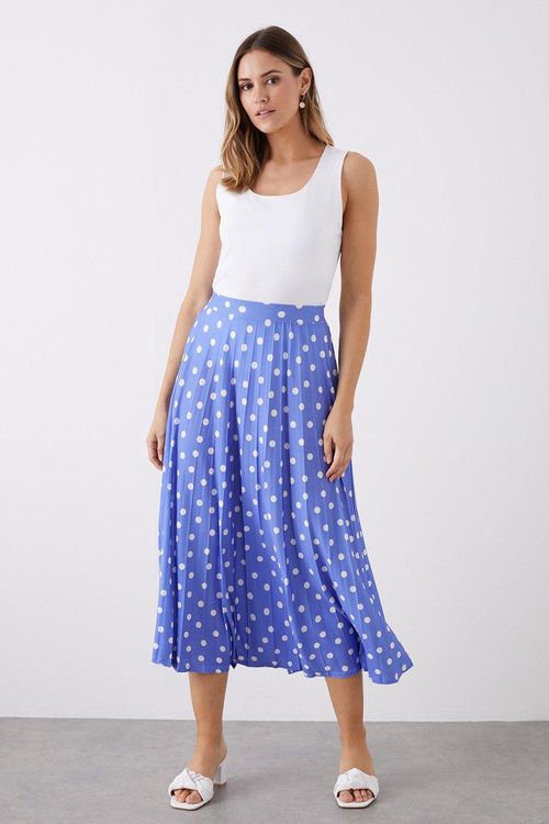 Womens Blue Spot Printed...