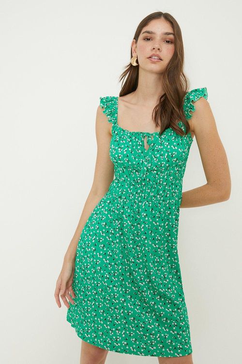 Womens Tall Green Ditsy...