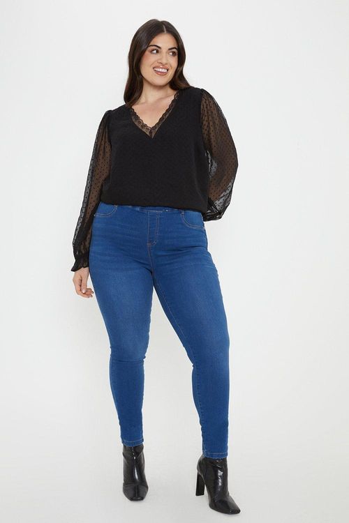 Womens Curve Pull On Denim...