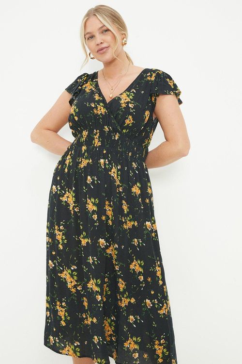 Womens Curve Black Floral...