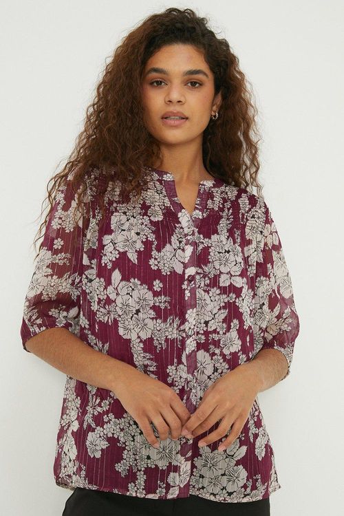 Womens Tall Burgundy Floral...