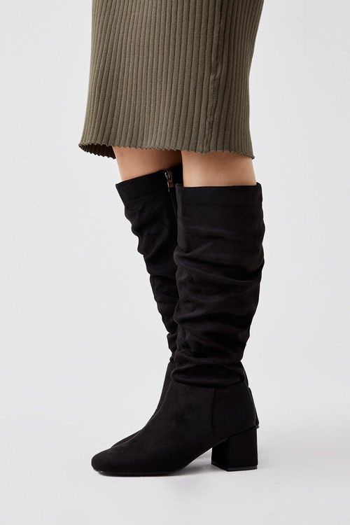 Womens Kaya Ruched Knee High...