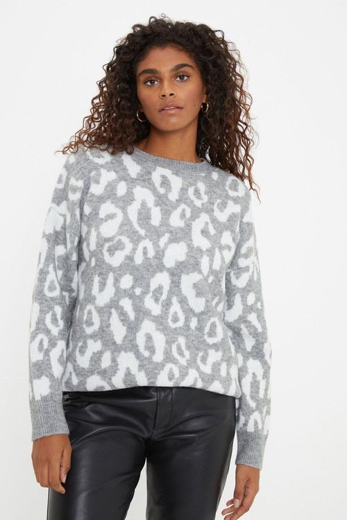 Womens Animal Jacquard Jumper