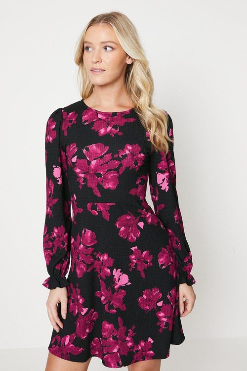 Womens Floral Mini Dress