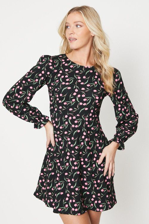 Womens Petite Floral Mini...