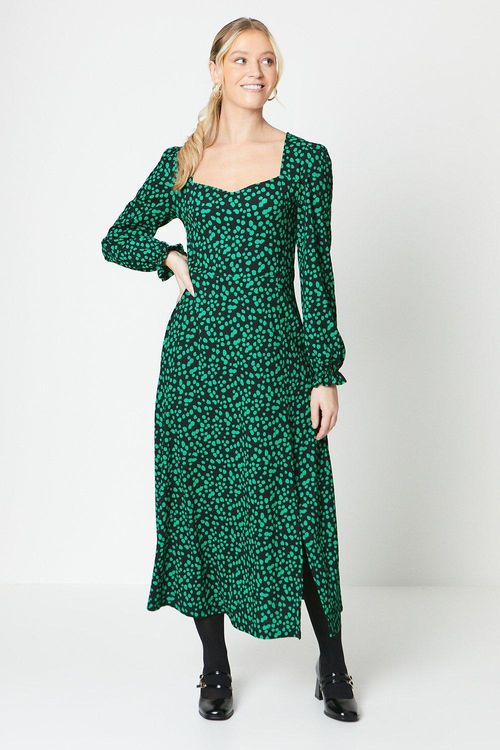 Womens Green Spot Sweetheart...