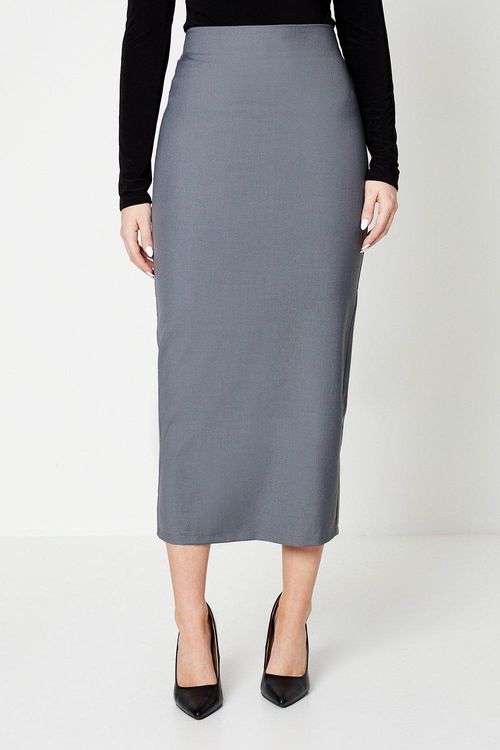 Womens Pencil Midi Skirt