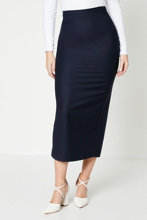 Womens Pencil Midi Skirt