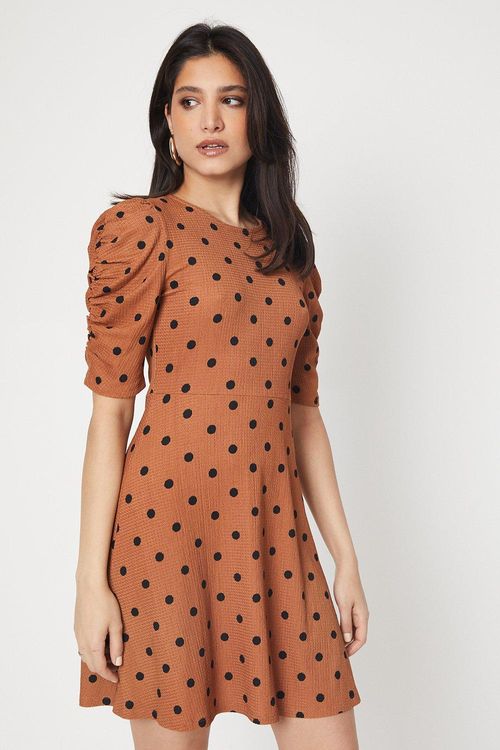 Womens Camel Spot Ruched...