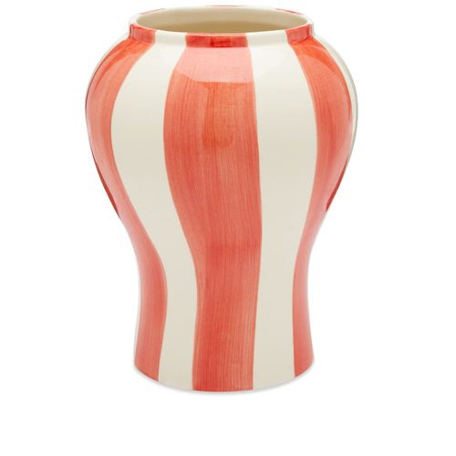 HAY Sobremesa Stripe Vase Red