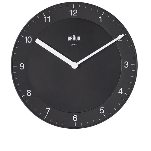 Braun BC06 Wall Clock Black