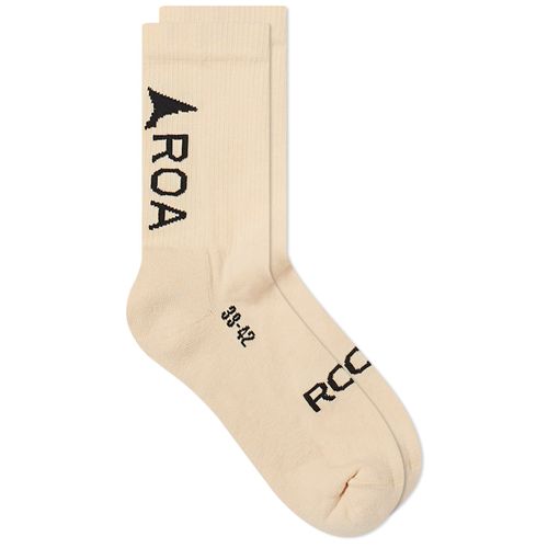 ROA Men's Logo Socks Beige