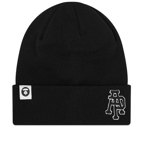 AAPE College Beanie Black