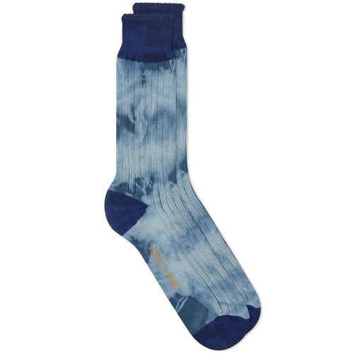 YMC Men's Tie Dye Socks Blue