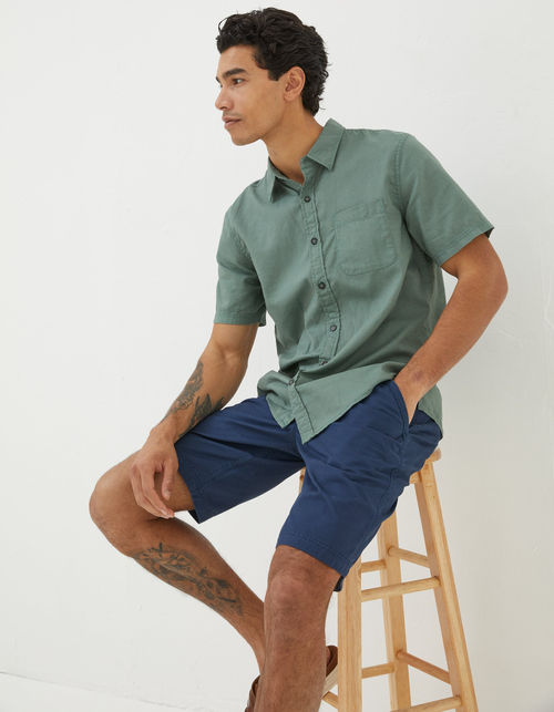 Mens Bugle Linen Cotton Shirt