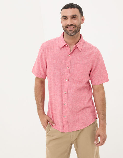 Mens Bugle Linen Cotton Shirt