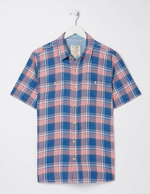 Mens Bodmin Indigo Check Shirt