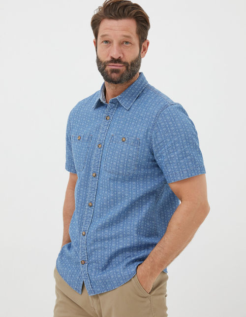 Mens Indigo Print Shirt