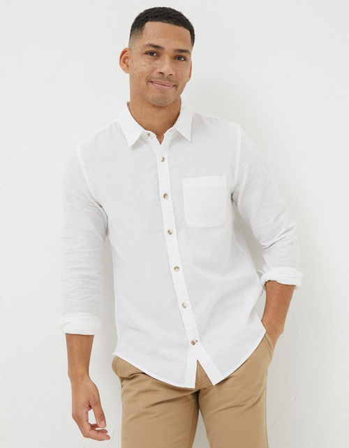 Mens Bugle Linen Cotton Shirt