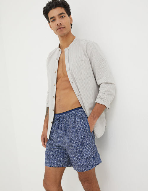 Mens Trevose Tile Print Swim...