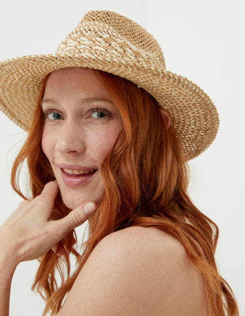 Pom Pom Fedora Hat