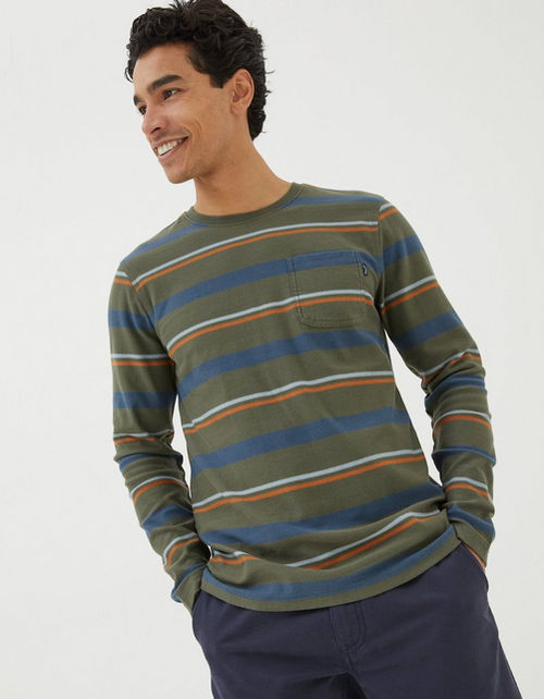 Mens Long Sleeve Stripe...