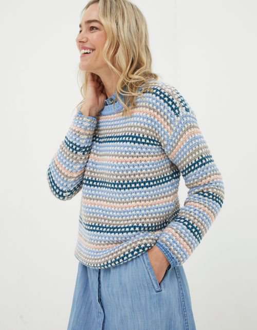 Elsewhere Stitch Stripe Jumper