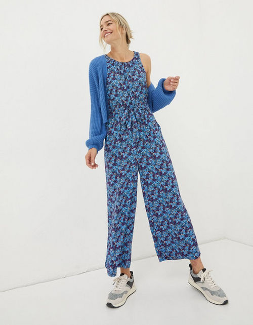 Haylie Ink Floral Jumpsuit