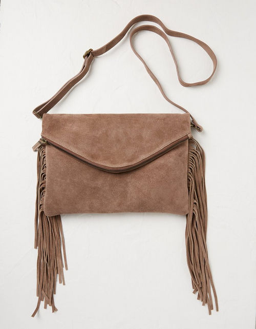 Maelie Tassel Suede Crossbody...