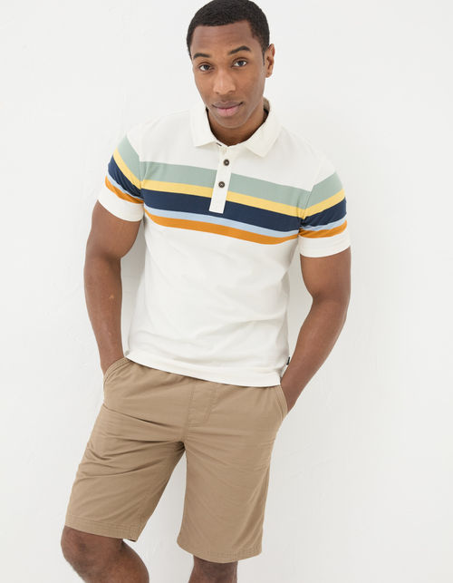 Mens Perranporth Chest Stripe...