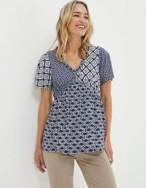 Frankie Patchwork Geo Top