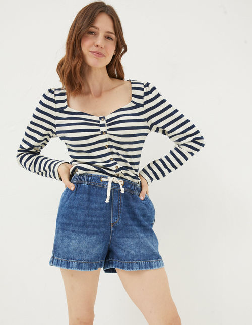 Ashby Pull On Denim Shorts